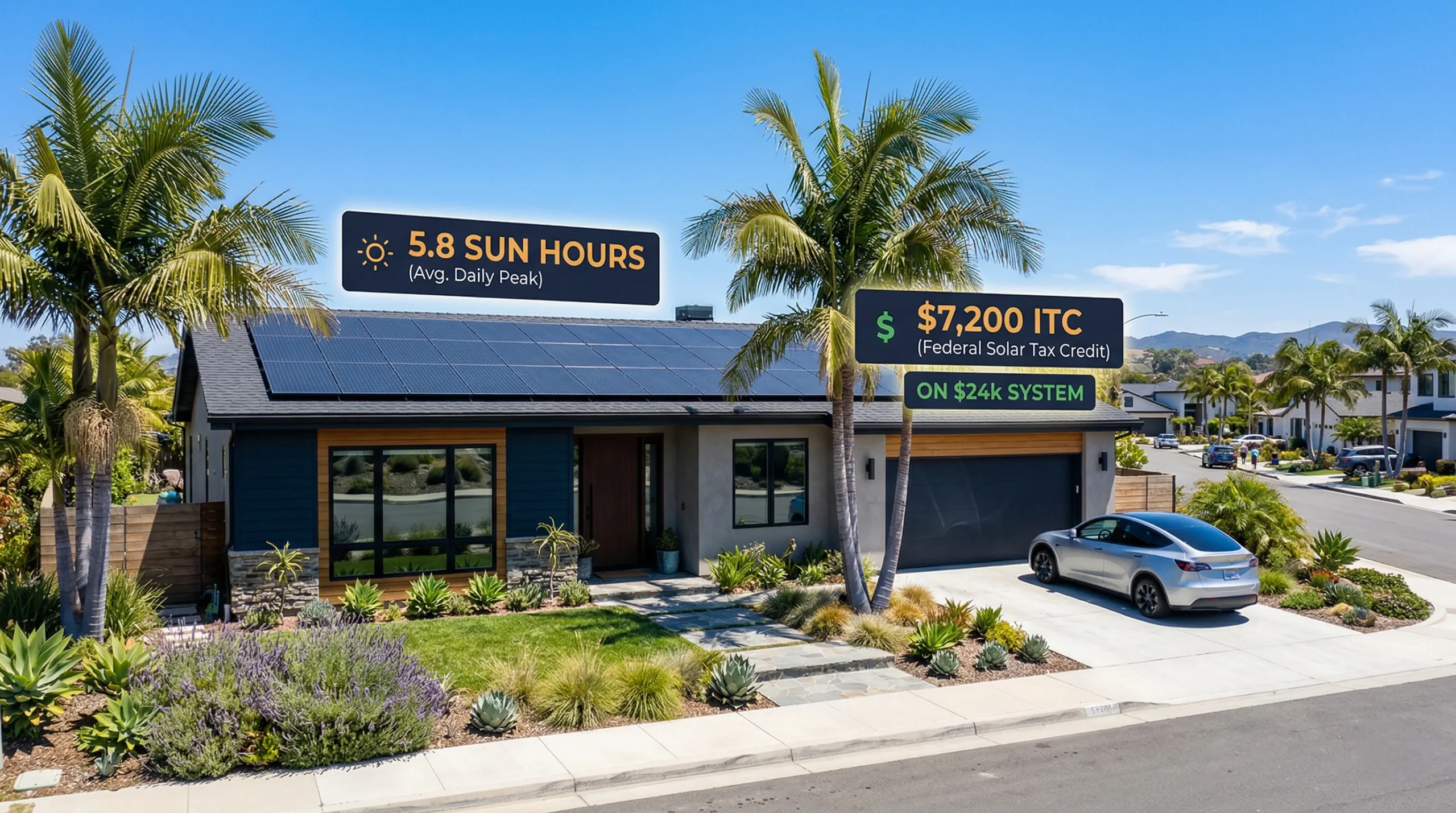 Solar panels California 2026 — California home rooftop solar NEM 3.0 policy and 28 cents per kWh electricity savings
